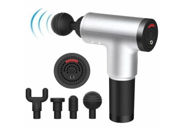 Zhltools Darbeli Titreşimli Şarjlı Sporcu Masaj Cihazı 4 Başlıklı ürün görseli 1