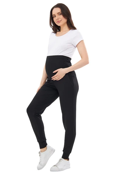 Luvmabelly MYRA8095 Beli Ayarlanabilir Hamile Jogger Pantolon ürün görseli 1