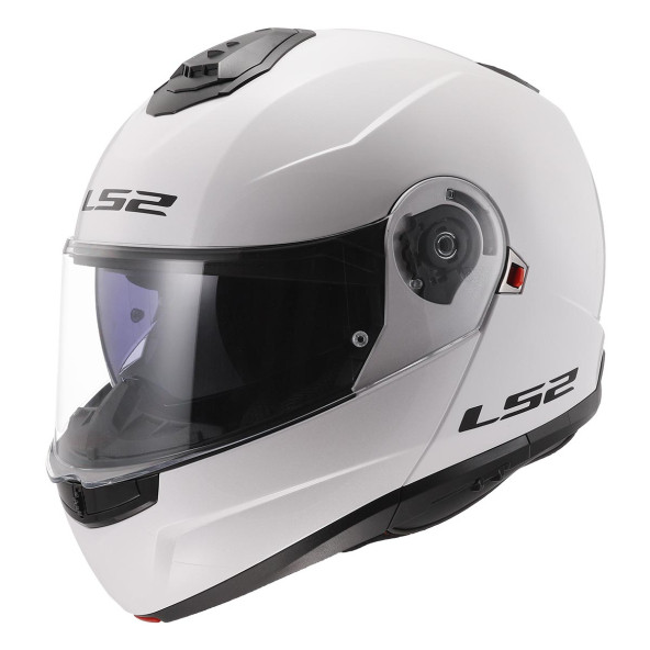 LS2 Strobe 2 Beyaz Çene Açılır Motosiklet Kaskı ürün görseli 1