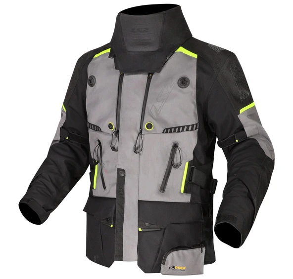 LS2 Apollo Siyah-Gri-Neon Sarı 4 Mevsim Motosiklet Montu ürün görseli 1