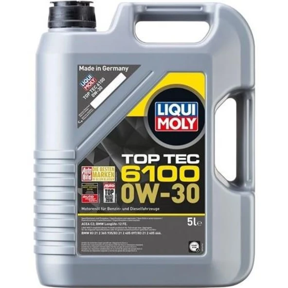 Liqui Moly Top Tec 6100 0W30 Motor Yağı 5 Litre 20779 ürün görseli 1
