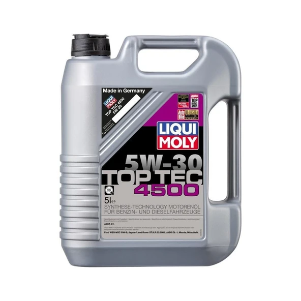 Liqui Moly Top Tec 4500 Tam Sentetik 5W30 Motor Yağı 5 Litre 2318 ürün görseli 1