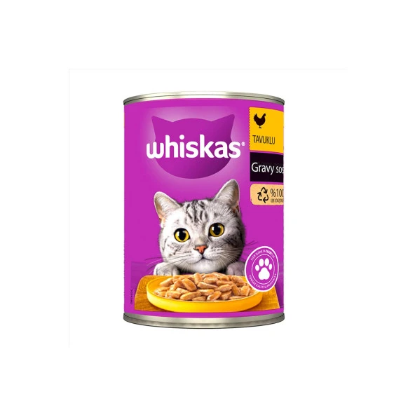 Whiskas  400 Gr Tavuklu Konserve Mama ürün görseli 1