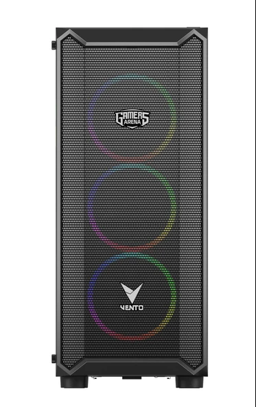 GAMERS ARENA VENTO VG16AL MESH 4x120MM RGB FAN E-ATX GAMING KASA - Resim 2