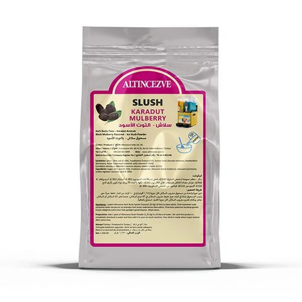Altıncezve Ice Slush Karlı Buzlu Karlama Tozu | Karadut 1.250 Gr - 10 L x 10 Adet ürün görseli 1