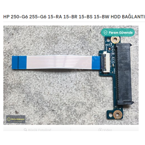 HP 250-G6 255-G6 15-RA 15-BR 15-BS 15-BW HDD BAĞLANTI SOKETİ ürün görseli 1