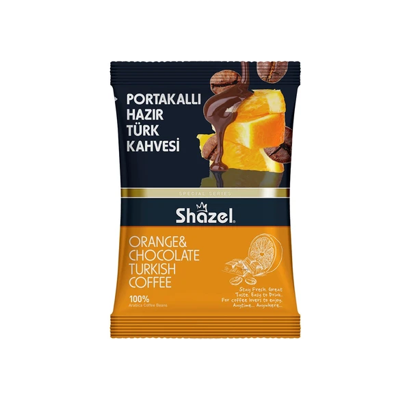 Shazel portakallı hazır türk kahvesi 100g x 3 adet ürün görseli 1
