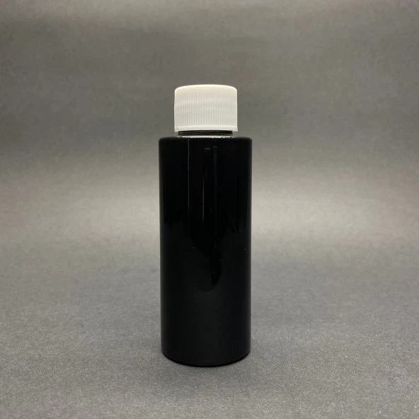 150 cc Siyah Pet Şişe  - Beyaz Contalı Kapaklı- 150ml Kapaklı Plastik Şişe x 10 Adet ürün görseli 1