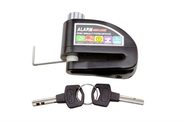 MOTOSİKLET DİSK KİLİDİ ALARMLI - Resim 2