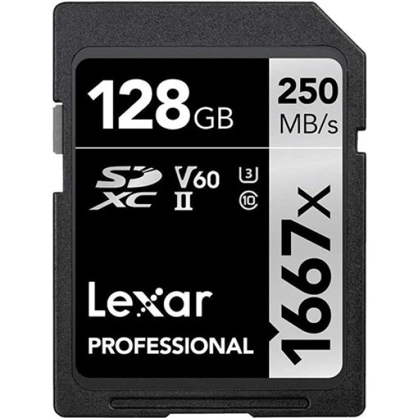 Lexar 128GB Professional 1667X Uhs-Iı Sdxc Hafıza Kartı ürün görseli 1