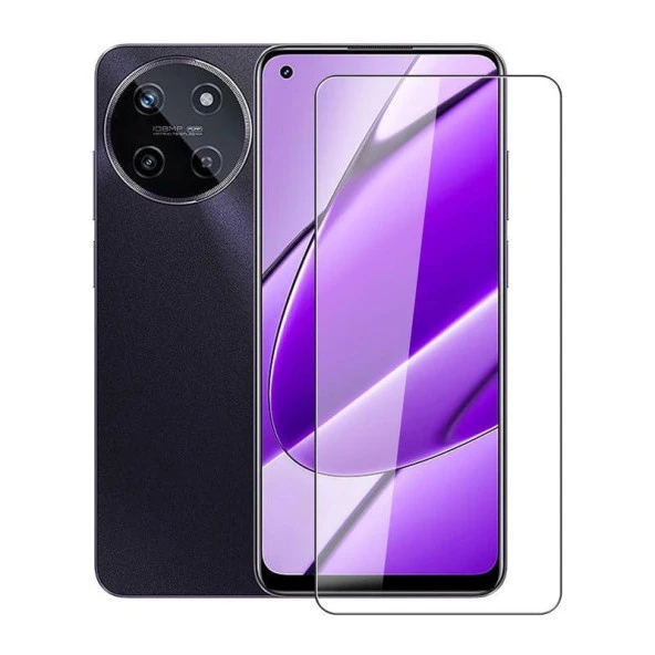 Realme 11 4G ile Uyumlu Şeffaf Esnek Nano Cam Ekran Koruyucu ürün görseli 1
