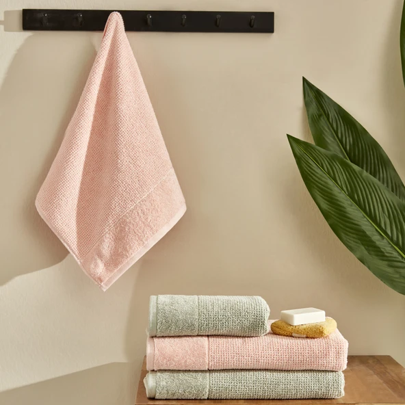 Karaca Home Doana Hamam Seti Adaçayı-Somon ürün görseli 1