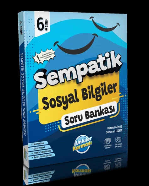Ünlüler Karması 6. Sınıf Sempatik Sosyal Bilgiler Soru Bankası ürün görseli 1
