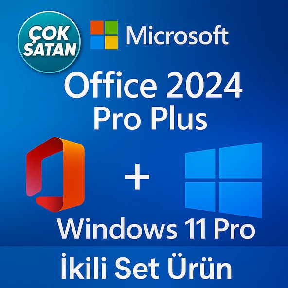 Windows 11 Pro '' Office 2024 Pro Plus PC 32-64 Bit Türkçe-İngilizce Global Destekli ürün görseli 1