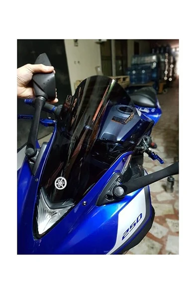 Yamaha Yzf R 25 Ön Siperlik Camı Füme Renk Biadil Marka 2014/2017 Uyumlu  ARASMOTO ürün görseli 1