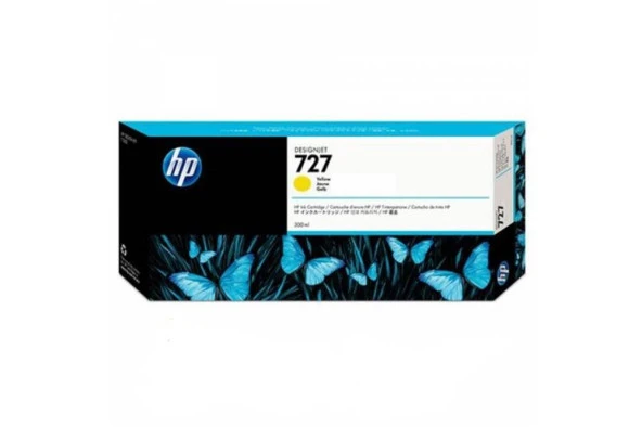 HP 727 Yellow Sarı 300ML Plotter Kartuşu F9J78A ürün görseli 1
