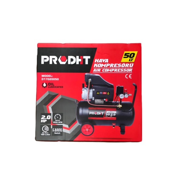 DHT PRO 50 LT HAVA KOMPRASÖRÜ 2 HP - Resim 2