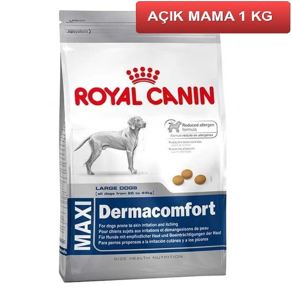 Royal Canin Maxi Large Dogs Dermacomfort 1 Kg AÇIK ürün görseli 1
