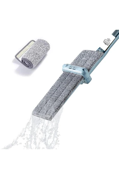 Hansel Kendinden Sıkmalı Mikrofiber Mop Kendini Temizleyen Mop Yedek Bez Hediyeli ürün görseli 1