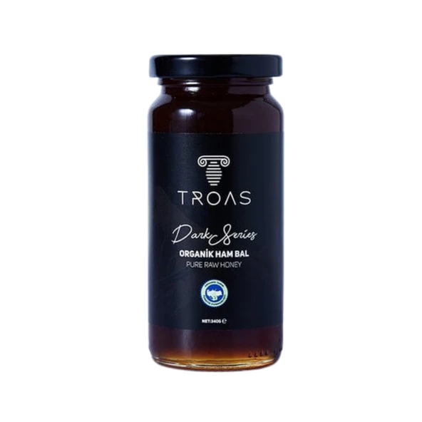 Troas Arıcılık Organik Ham Bal Siyah Bal 340 gr 1 ADET ürün görseli 1