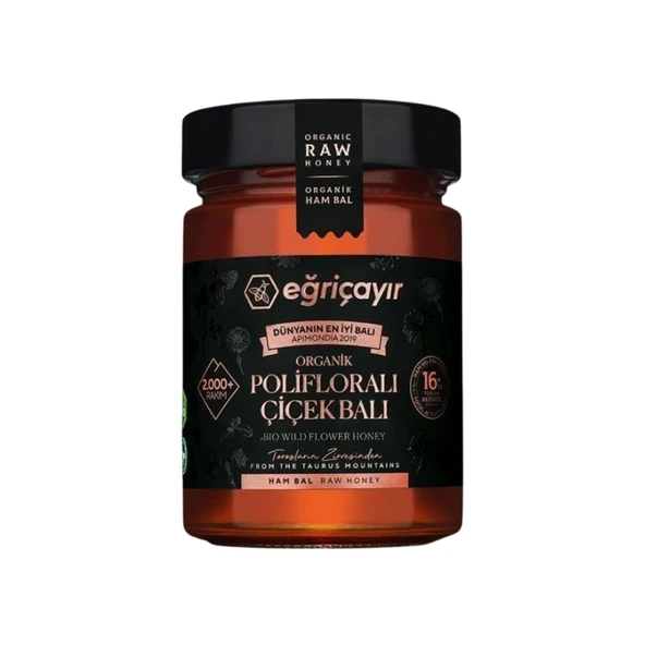 Eğriçayır Organik Polifloralı(Çok Çiçekli) Bal 450 gr 1 ADET ürün görseli 1