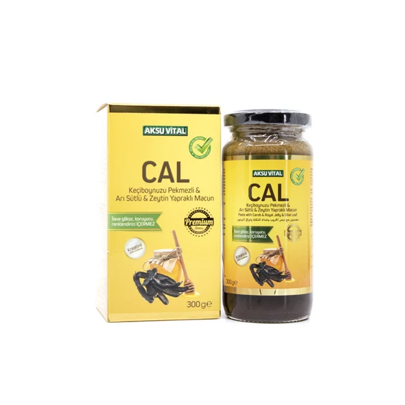 Aksu Vital Keçiboynuzu Pekmezli&Arı Sütlü&Zeytin Yapraklı Macun 300 gr 1 ADET ürün görseli 1