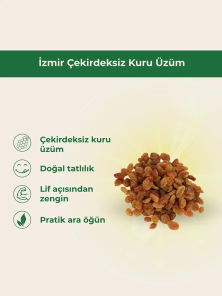 İzmir Çekirdeksiz Kuru Üzüm 1 KİLOGRAM ürün görseli 1