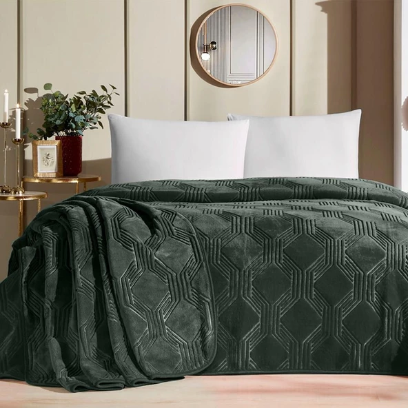 Özdilek Çift Kişilik Trendy Art Deco Battaniye - Resim 2