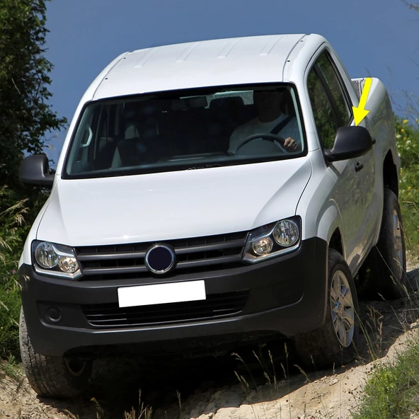 VW Amarok 2010-2016 Sol Dış Ayna Üst Kapağı Siyah 2H0857527B ürün görseli 1