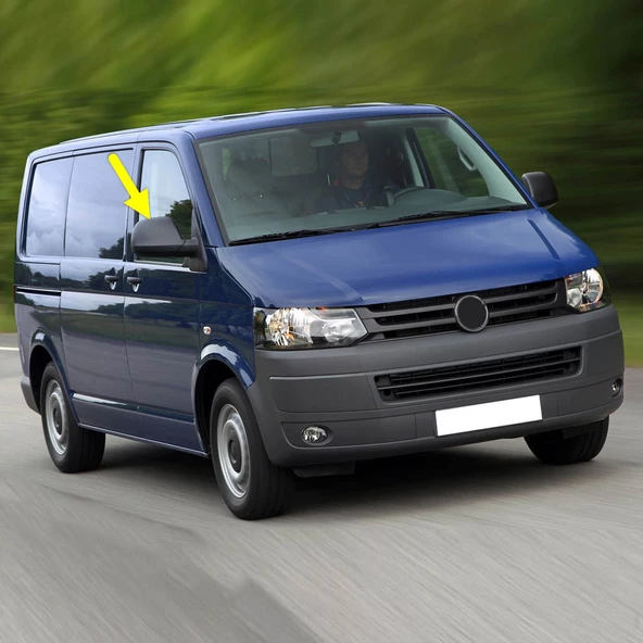 VW Transporter T6 2010-2015 Sağ Dış Ayna Üst Kapağı Siyah 7E1857528F ürün görseli 1