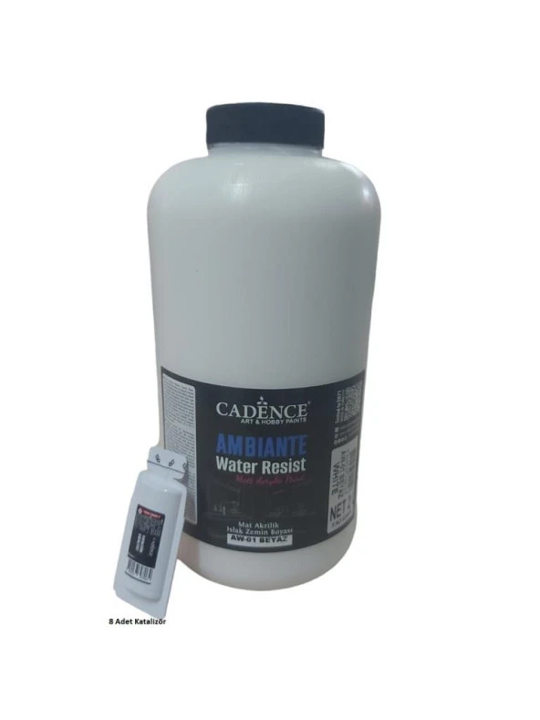 Cadence Ambiante Islak Zemin Boyası AW01 Beyaz 2000ML + Katalizör 80GR ürün görseli 1