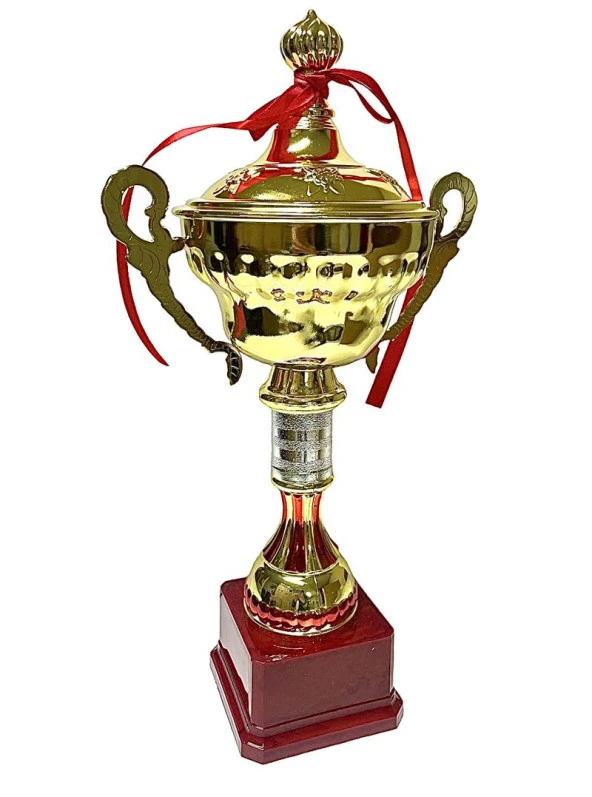 Avessa 523-B Kapaklı Gold Kaplama Kupa 40 Cm ürün görseli 1