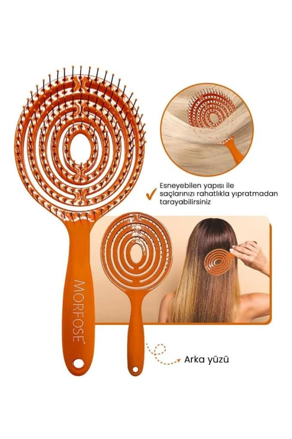 Morfose 3D Pro Üç Boyutlu Oval Saç Fırçası - Resim 3