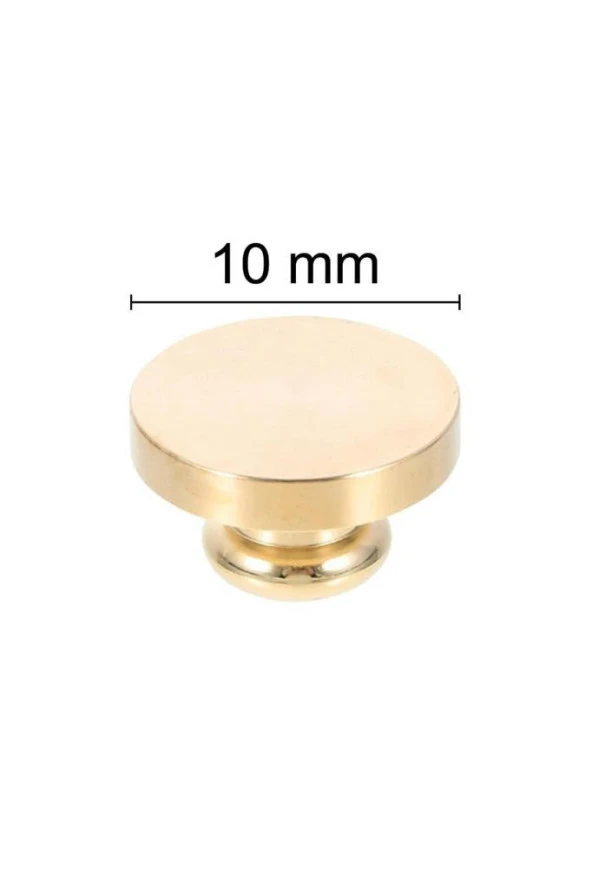 Mühürcüm Mührü Mumu Damga 10 mm Yuvarlak Boş Pirinç Kafa + Ahşap Sap R5799O10 ürün görseli 1