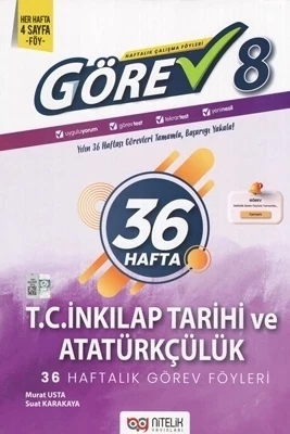 Nitelik 8.Sınıf Görev T.C İnkılap Tarihi ve Atatürkçülük 36 Haftalık Görev Föyleri ürün görseli 1