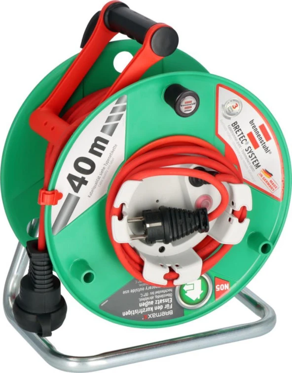 Brennenstuhl Garant G Bretec Serisi IP44 Lisanslı Cablepilot 38+2 Metre Bahçe ve Dış Mekan için Makaralı Kablo ürün görseli 1