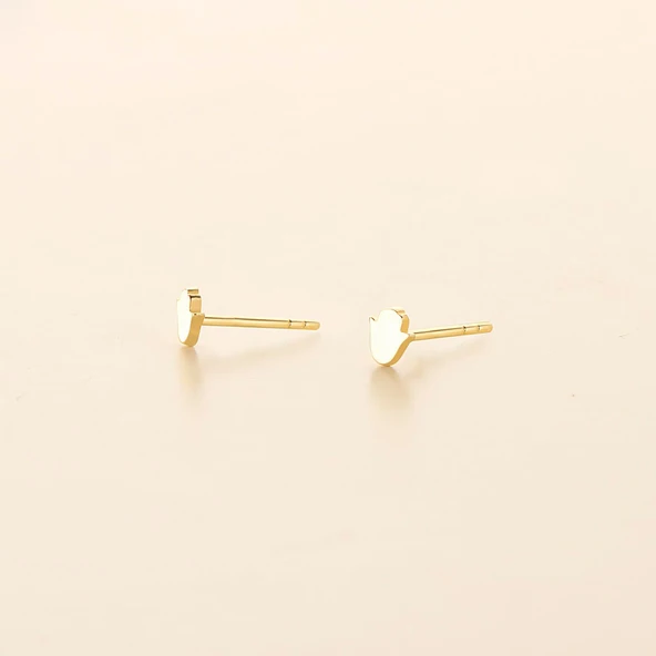 14 Ayar Minik Altın Küpe 0,54 gr - Resim 2
