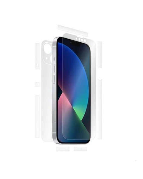 Tfy Store İphone 11 Uyumlu Ön+Arka+Kamera çerçeve Koruyuculu 360 derece Ekran Koruyucu Jelatin ürün görseli 1