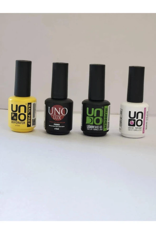 Fontenay Kalıcı Oje Seti - Nail Prep Dehydrator -Lux Primer - Rubber Base-Super Shine Top Cot 15ml ürün görseli 1