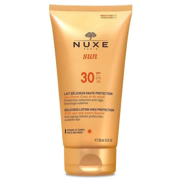 Nuxe Sun Lait Delicieux Spf 30 150 ml Güneş Losyonu ürün görseli 1