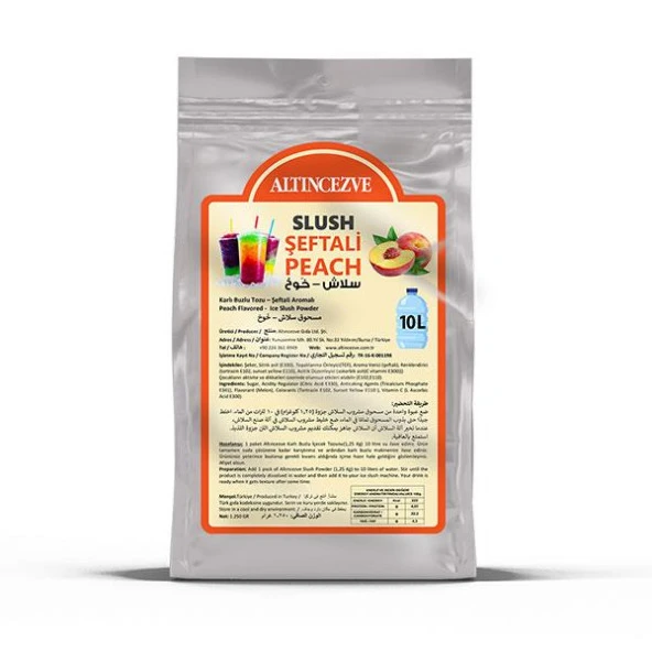 Ice Slush Karlı Buzlu Karlama Tozu | Şeftali 1.250 Gr - 10 L ürün görseli 1