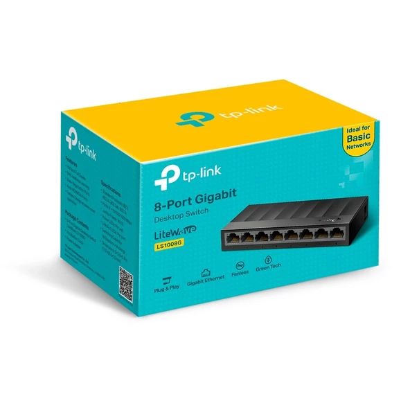 Tp-Link LS1008G 8 Port Gigabit Switch - Resim 3