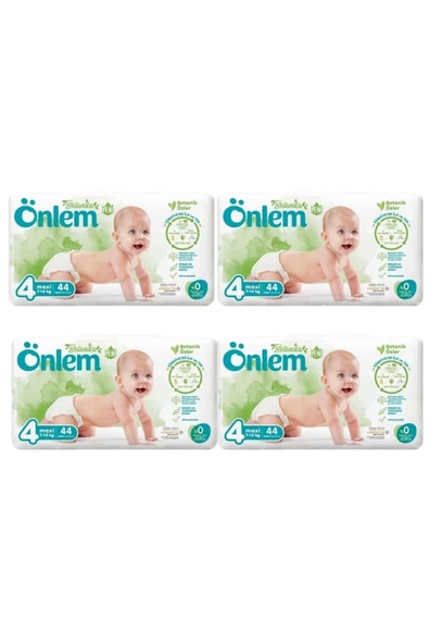 Önlem Botanika 4 Beden Çocuk Bezi İkili Jumbo Maxi 44 Lü x 4 Adet ürün görseli 1