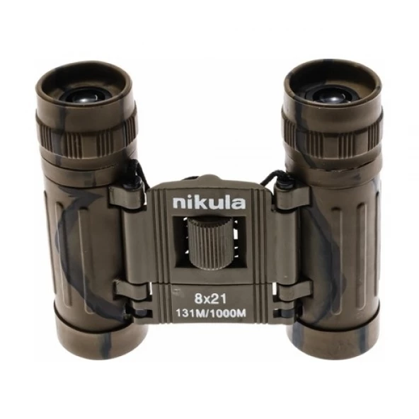 Nikula 8x21 Av Dürbünü - 131m/1000m - Kauçuk Kaplama - Kamuflaj ürün görseli 1
