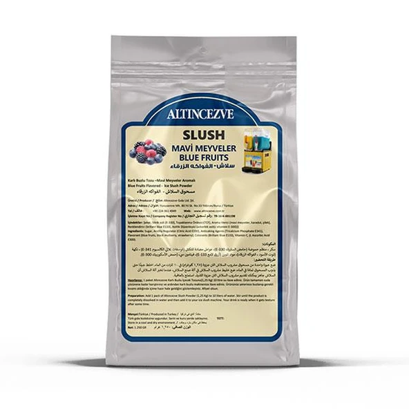 Altıncezve Ice Slush Karlı Buzlu Karlama Tozu Mavi Meyveler 1.250 Gr - 10 L ürün görseli 1
