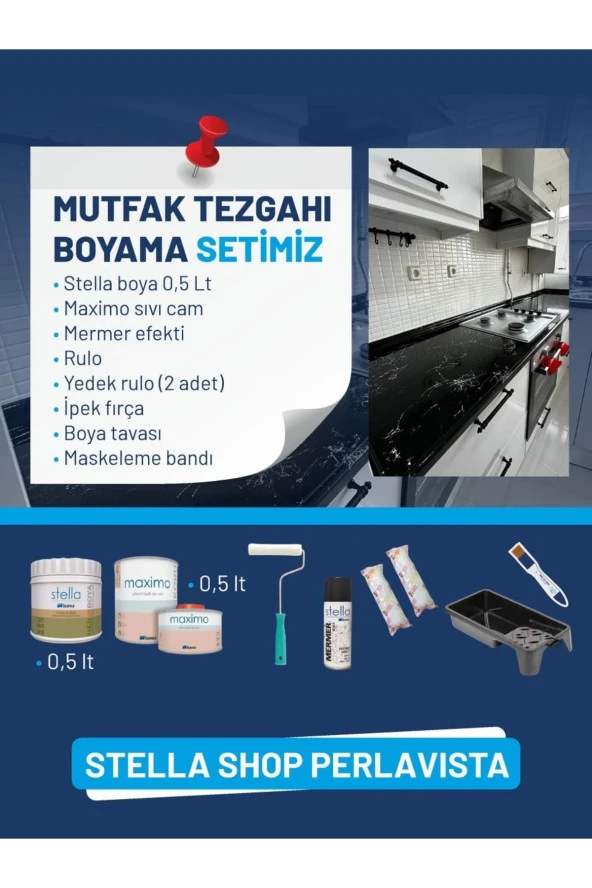 Stella Tezgah Boyama Seti - Resim 2