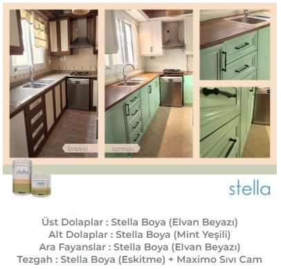 Stella Su Bazlı Akrilik Boya Mint Yeşili - Resim 2