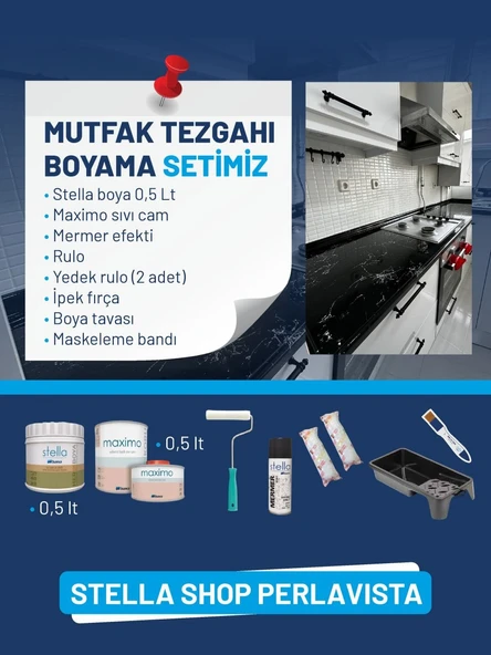 Stella Akrilik Boya Tezgah Boyama Seti 0.5 Lt ürün görseli 1