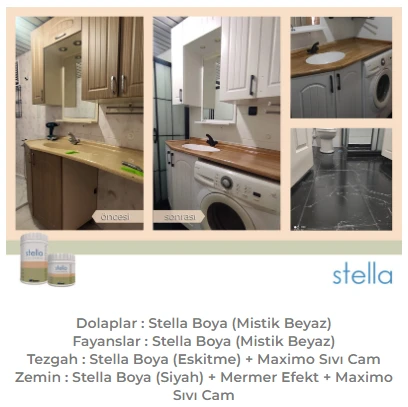 Stella Saf Akrilik Boya Seti 1 Lt - Resim 6