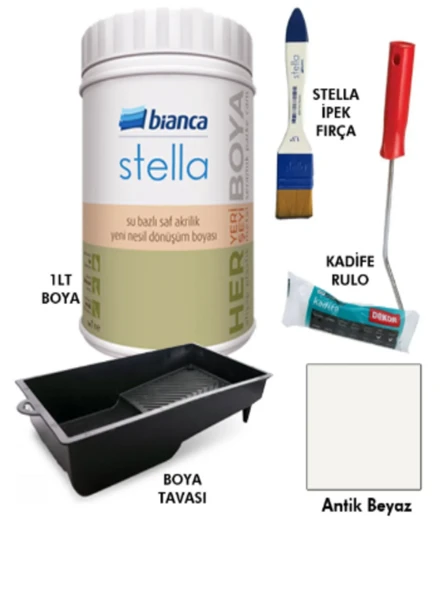 Stella Saf Akrilik Boya Seti 1 Lt - Resim 2